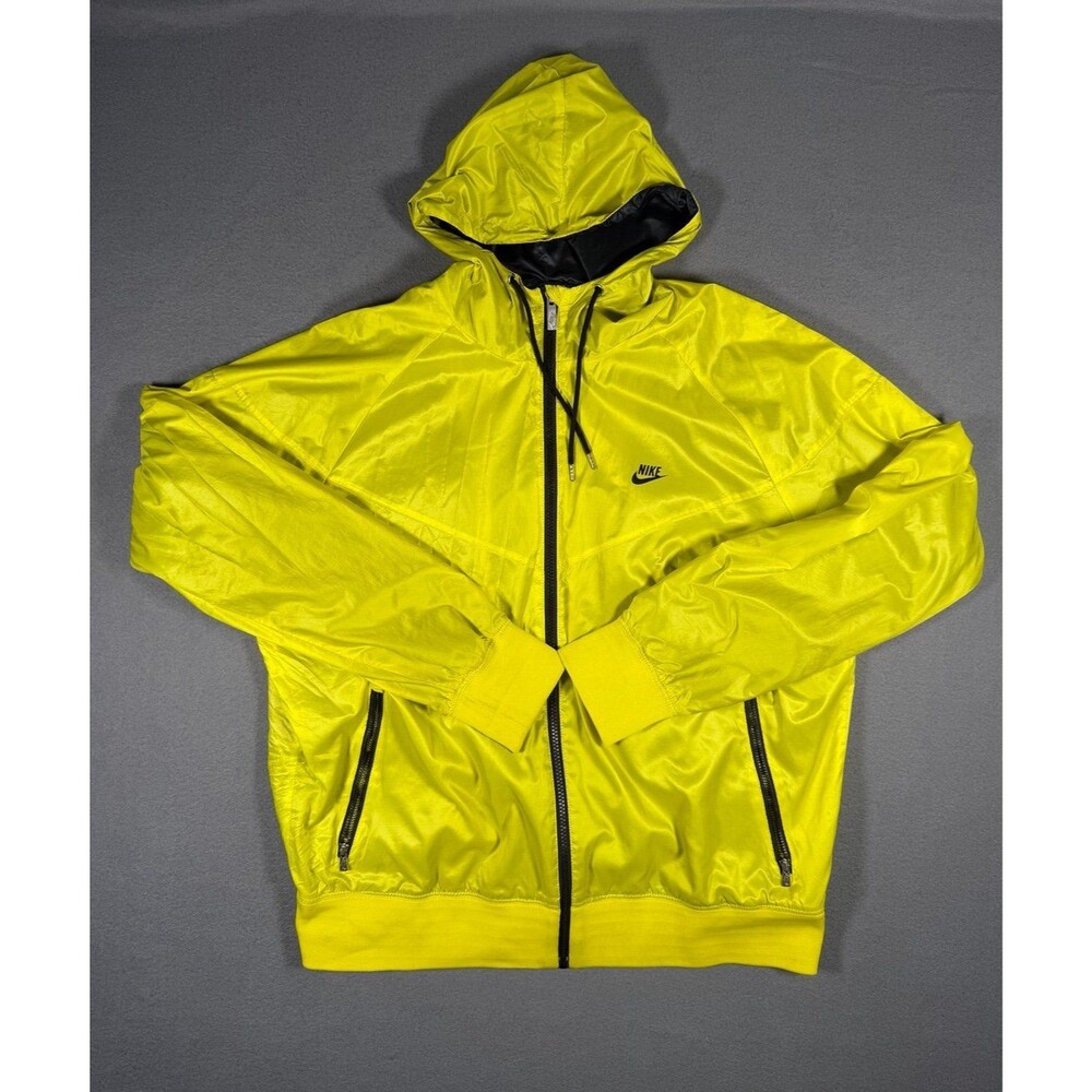 Nike Sportswear Windrunner Jacket Mens XL Volt Yellow Black Hooded
340869-371